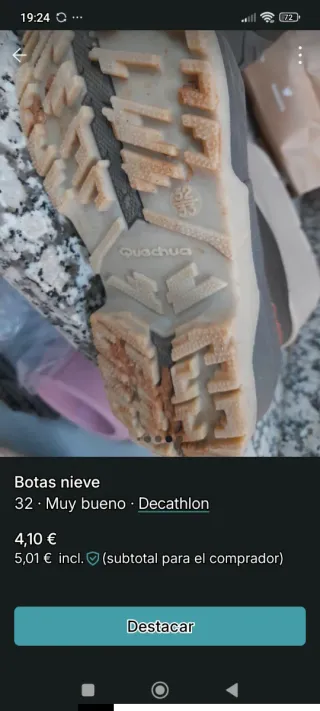 Botas de nieve forradas N°32-33