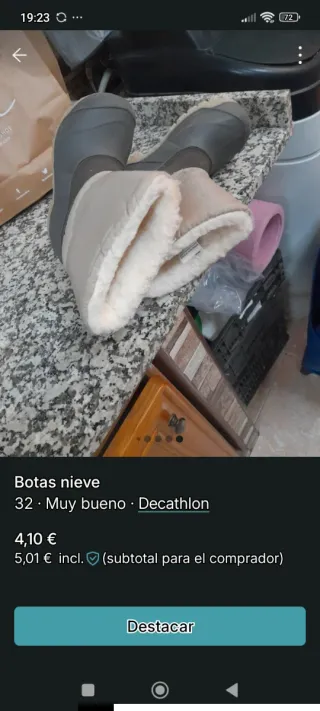 Botas de nieve forradas N°32-33