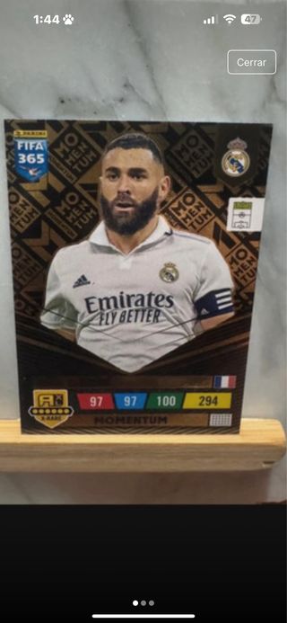 Fifa 365 2024 Momentum Karim Benzema cartasJuanmi