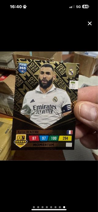Fifa 365 2024 Momentum Karim Benzema cartasJuanmi