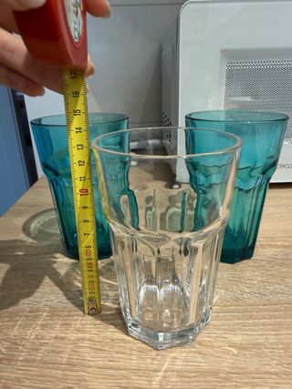 Vasos altos 13cm (juntos o por separado).