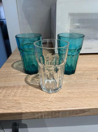 Vasos altos 13cm (juntos o por separado).