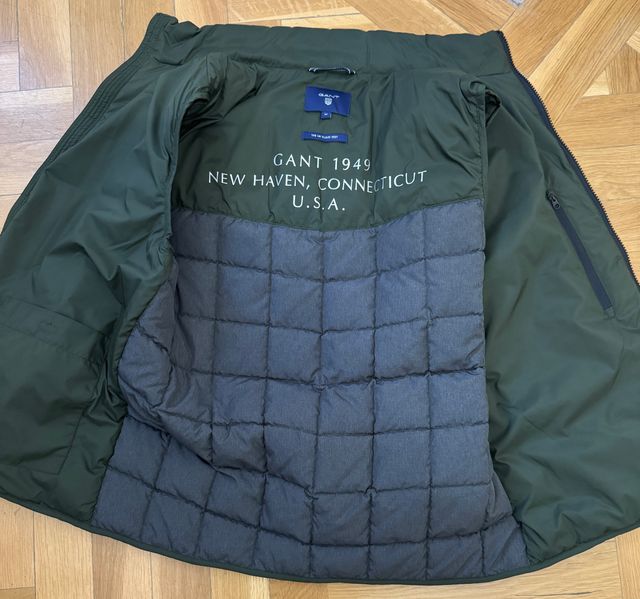 Chaleco Gant acolchado verde botella