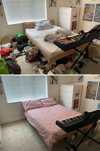 Servizio di pulizia della casa e fine dei lavori