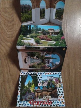 Pack 9 Postales Generalife Alhambra Granada