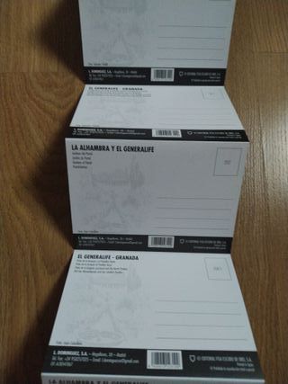 Pack 9 Postales Generalife Alhambra Granada