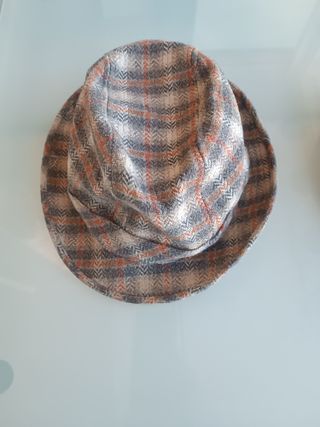 Cappello uomo tartan marrone multicolore