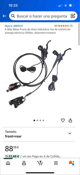 Frenos Disco Hidráulicos EBike XOD XD-E300