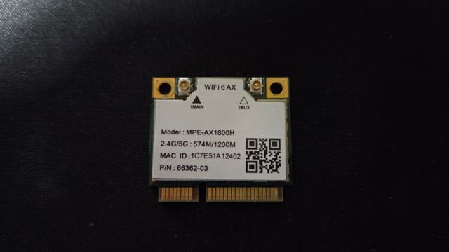 Tarjeta WiFi 6 AX Mini-PCI MPE-AX1800H