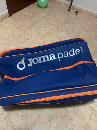 Paletero Joma Padel Azul y Naranja