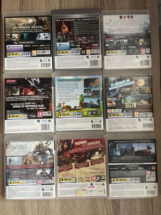 Lote PS3 9 Juegos TOP: GTA V, Skyrim, CoD Ghosts, 