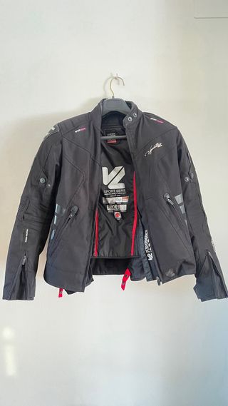 Chaqueta Moto Negra Talla XS