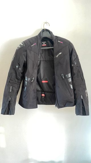 Chaqueta Moto Negra Talla XS