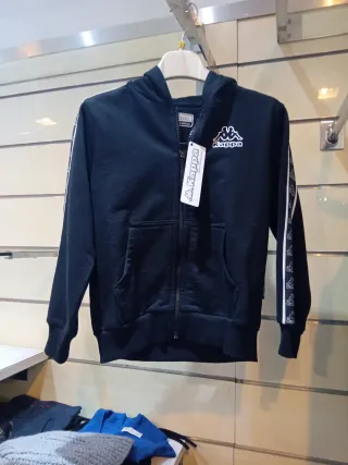 Felpa Kappa bambino nera 5 anni