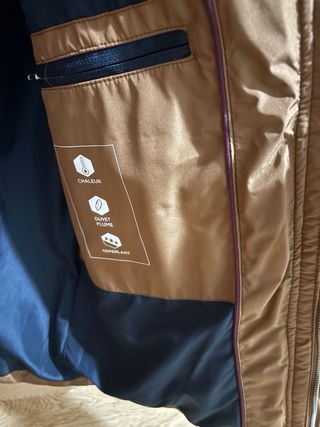 Cazadora marrón acolchada