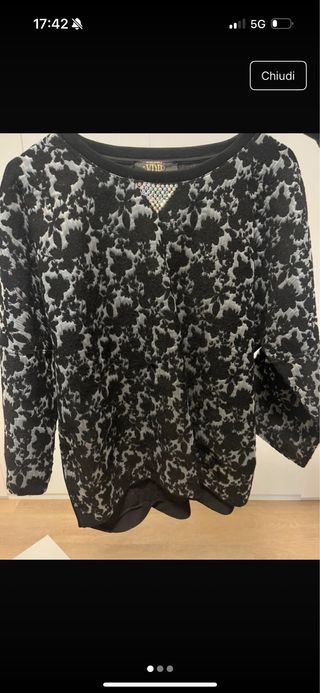 Felpa VDP con strass