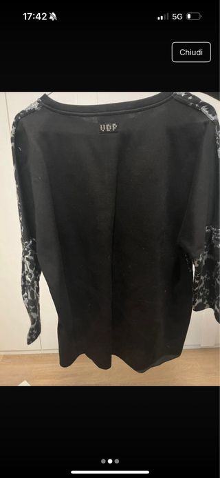 Felpa VDP con strass