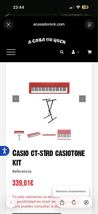 Piano Casio nuevo