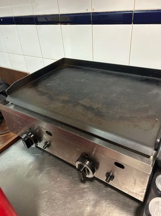 Plancha de gas butano industrial