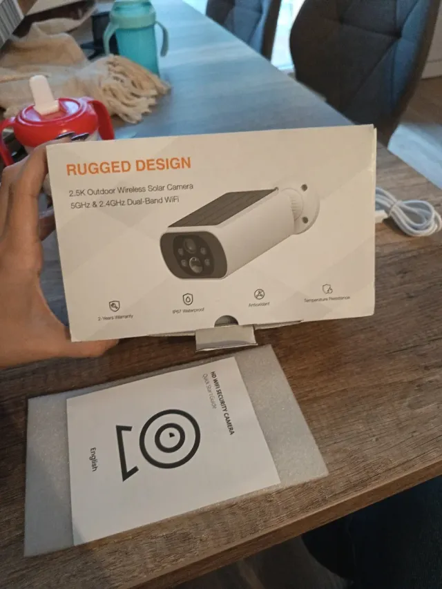 Cámara Solar WiFi 2.5K Exterior