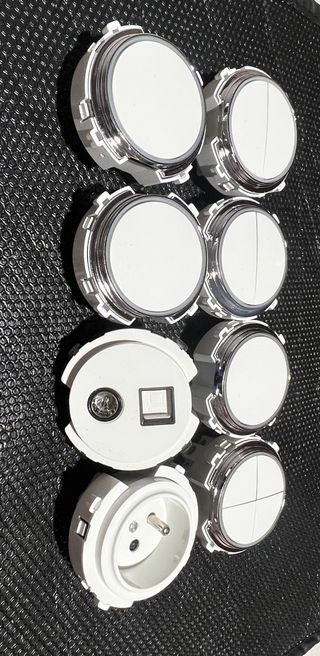 Conjunto de 8 interruptores elétricos