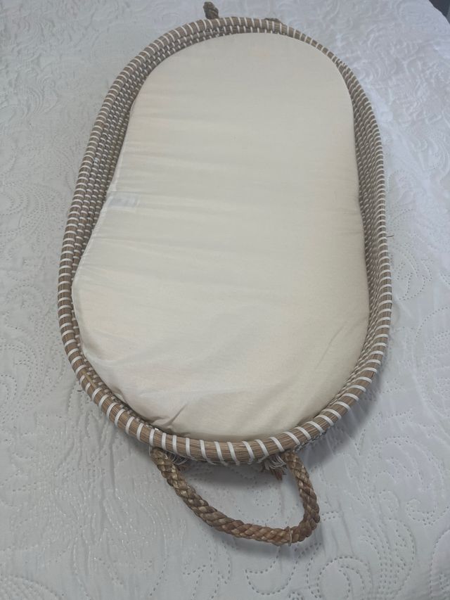 Cambiador de bebé cesta mimbre