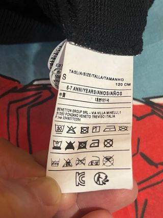 Sudadera Snoopy Benetton 7 años