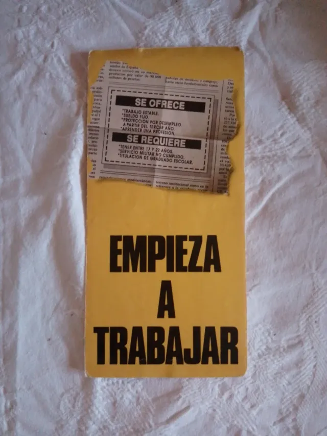 Folleto incorporación ejército español