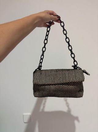 Bolso Paco Martínez Beige y Negro