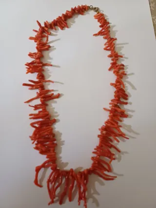 Collana corallo naturale rametti