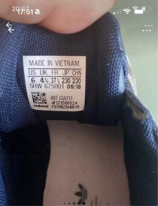 Adidas Scarpe da ginnastica blu/argento taglia 37