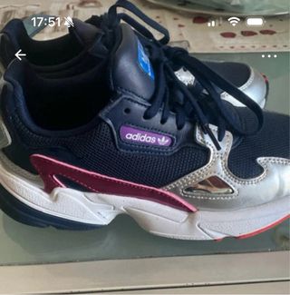 Adidas Scarpe da ginnastica blu/argento taglia 37