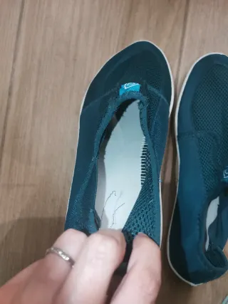 Escarpines verde agua a estrenar