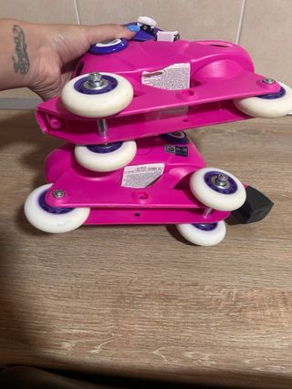 Patines Oxelo niña rosa y morado