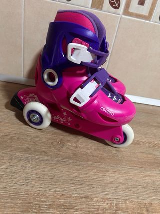Patines Oxelo niña rosa y morado