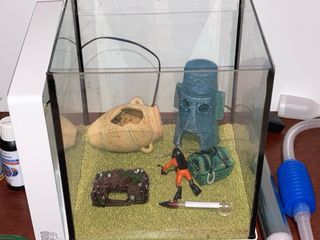 Acuario Nano Aqua LED 20L con accesorios completos