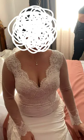 Vestido de Novia Encaje Blanco