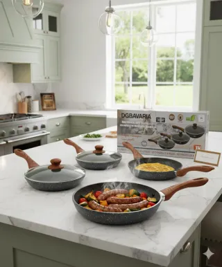 Set 6 Padelle DGBAVARIA Manico Radica