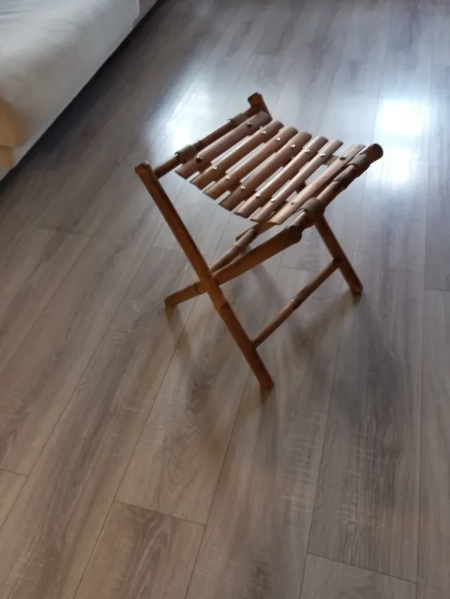 Sedia pieghevole in bambù