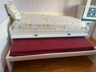 Habitación juvenil 2 camas + cajonera