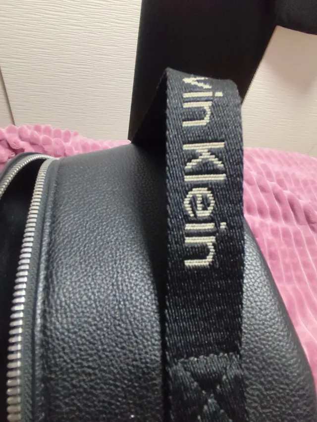 Mochila Calvin Klein Piel Negra Sin Estrenar