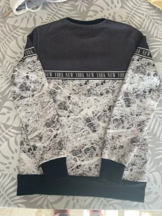 Felpa Alcott uomo grigia e bianca taglia M