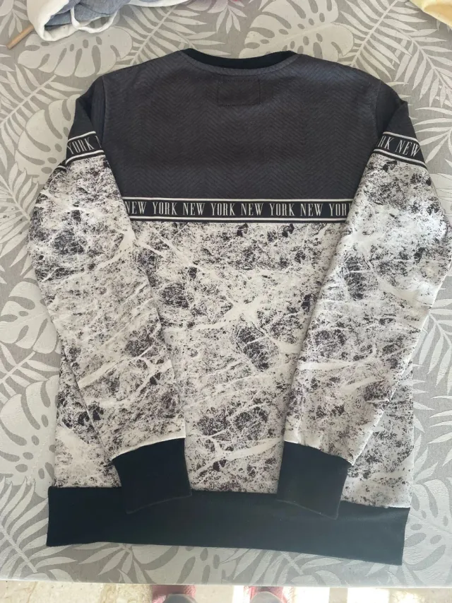 Felpa Alcott uomo grigia e bianca taglia M