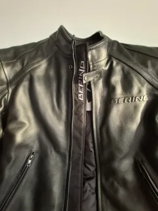 Cazadora de cuero BERING para moto. Mod:Highland