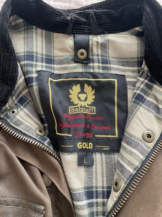 Chaqueta Belstaff Clásica Encerada Marrón Talla L