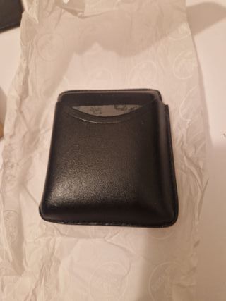 Porta sigari in pelle nera Dal Negro