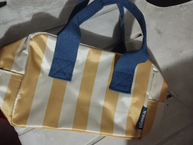 Bolso Himba Rayas Amarillas y Blancas