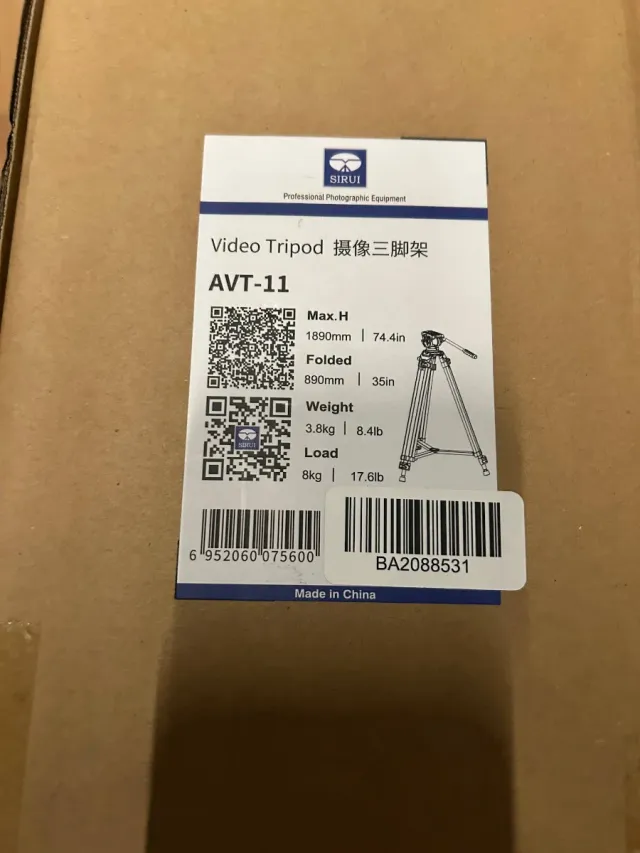 Trípode Sirui AVT-11 Video Fotografía