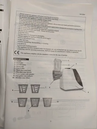 Robot Cucina Multifunzione Taglia Grattugia