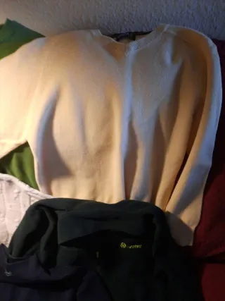 Lote de jerseys y forros polares Tallas L, S, M.